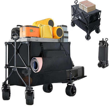 BARWING 700lb wagon cover protects gear from rain and dust during outings.