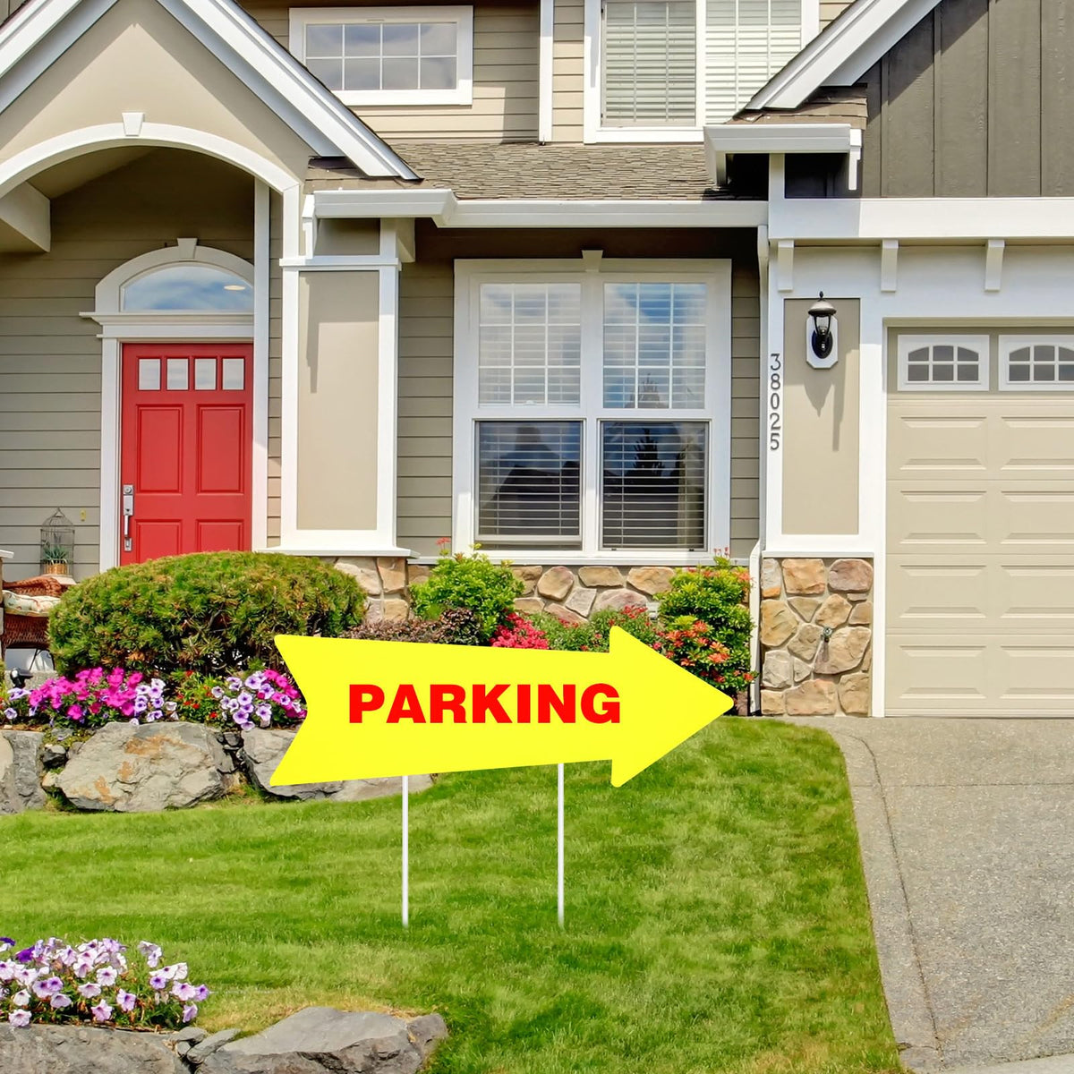 Barydat 17x6 inch arrow sign enhances directional clarity
