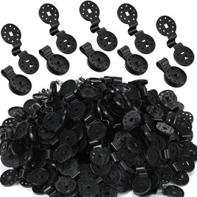 Barydat 400-piece black shade clips pack for quick shade cloth setup.