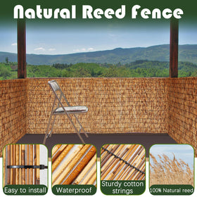 Barydat carbonized reeds resist moisture for long outdoor life.