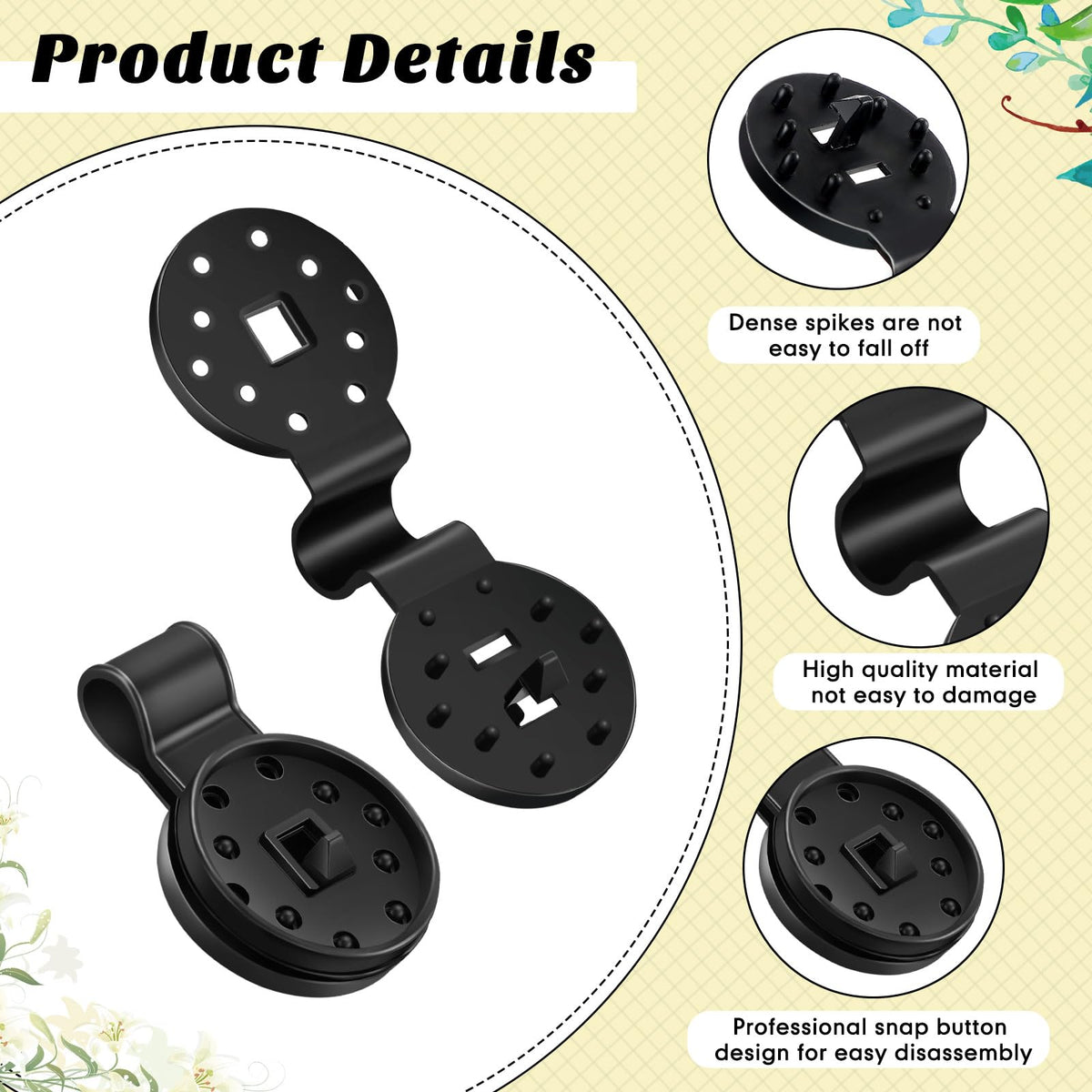 Barydat easy-to-remove clip demonstrates simple installation and reuse.