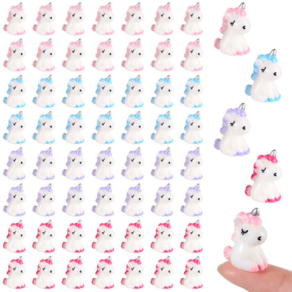 Barydat micro unicorn figurines pack for crafts and garden decor