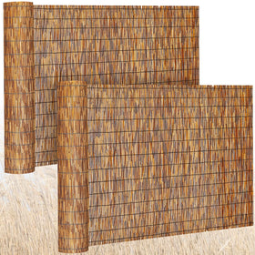 Barydat Reed Fence Roll on balcony offering privacy and natural shade.