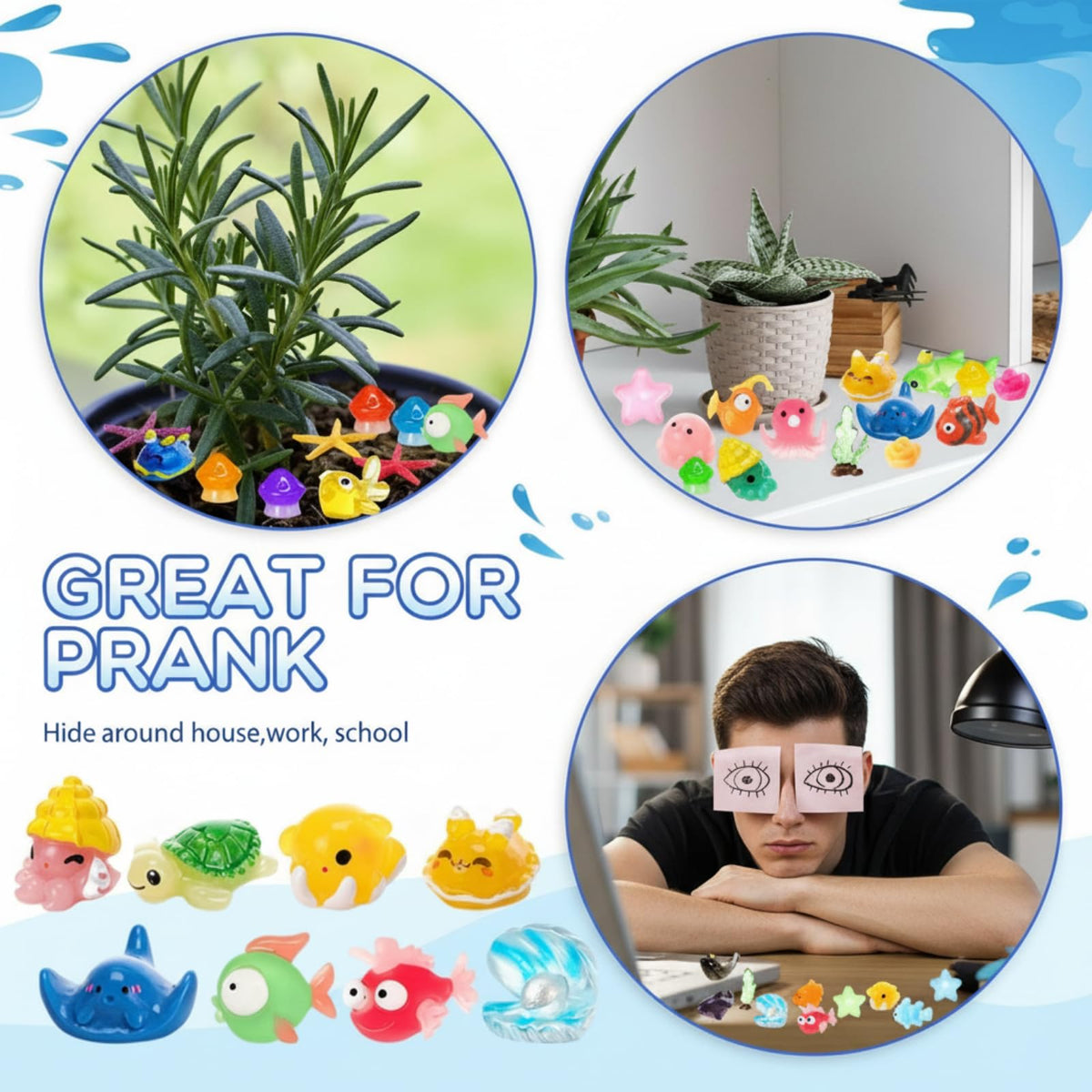 Barydat seashell mini figure adds charm to plant pots and fairy gardens.