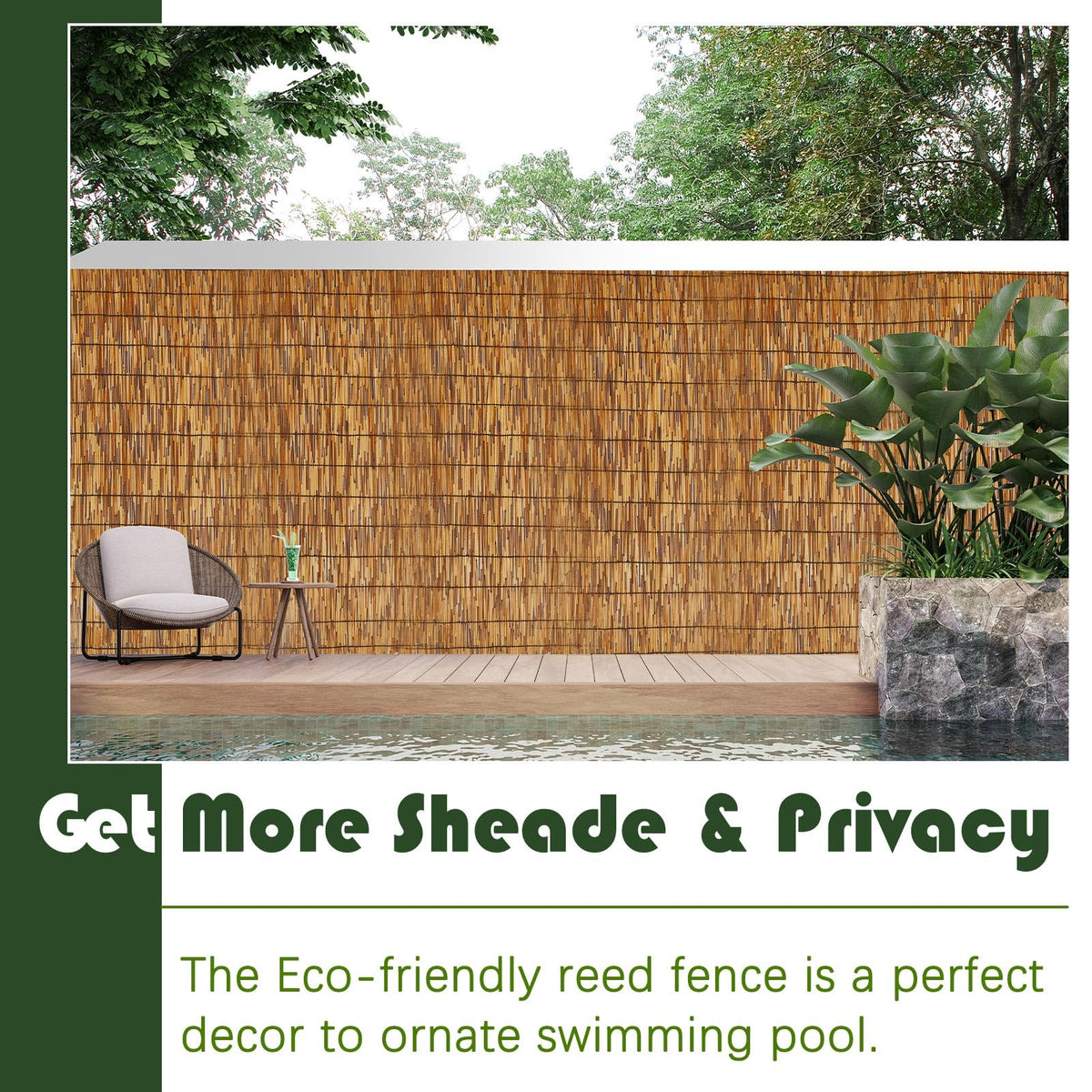 Barydat side-view fence roll shows adjustable length fit.