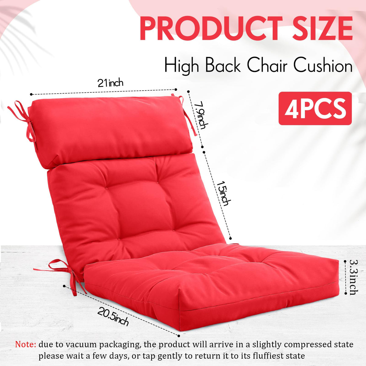 Barydat tufted texture close-up in red showing plush padding