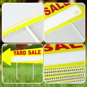 Barydat waterproof yard sale signs endure rain while promoting your sale