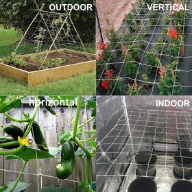 BaseGoal easy-install trellis netting helps you wrap and secure plants quickly.