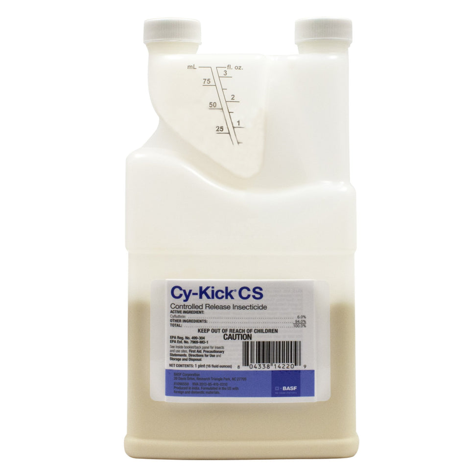 BASF Cy-Kick CS bottle with microencapsulated cyfluthrin for long-lasting indoor and outdoor pest control