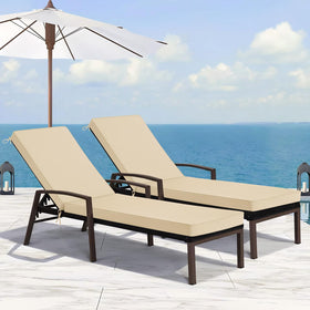 Basic Beyond four non-slip straps keep cushions secure.