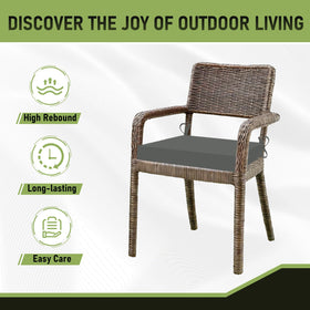 Basic Beyond charcoal-grey cushions suit indoor and outdoor spaces