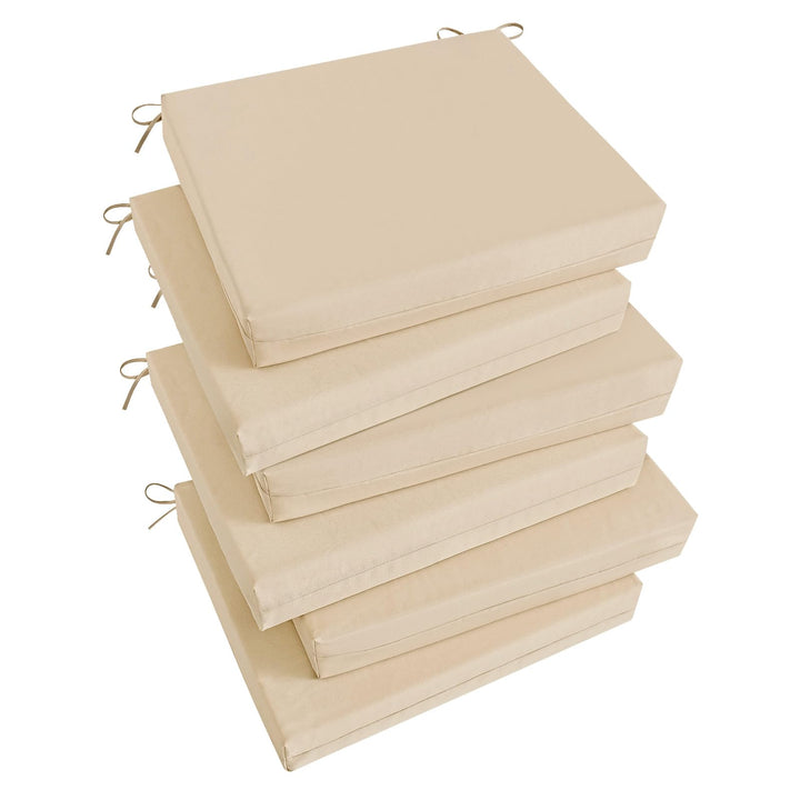 Basic Beyond outdoor chair cushions beige top view for comfortable patio seating
