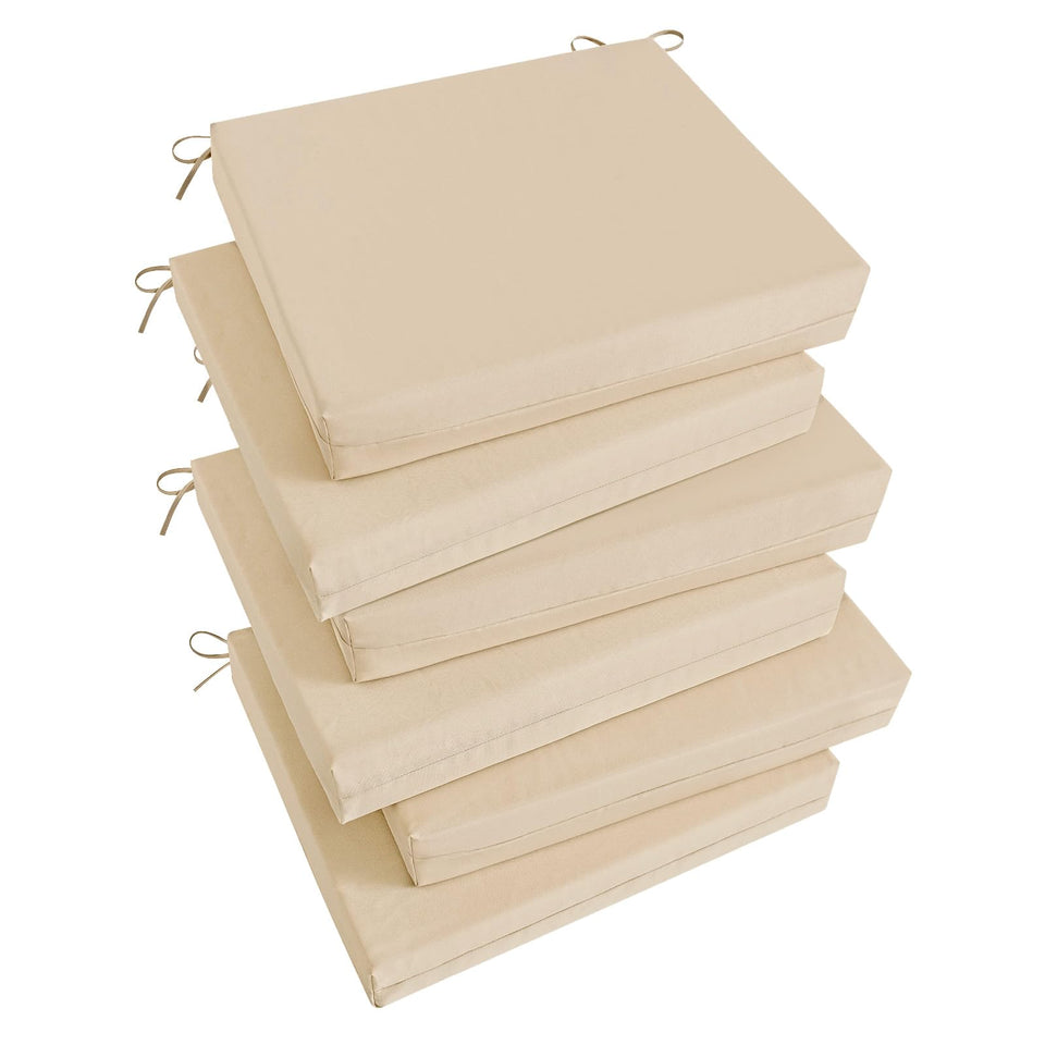 Basic Beyond outdoor chair cushions beige top view for comfortable patio seating