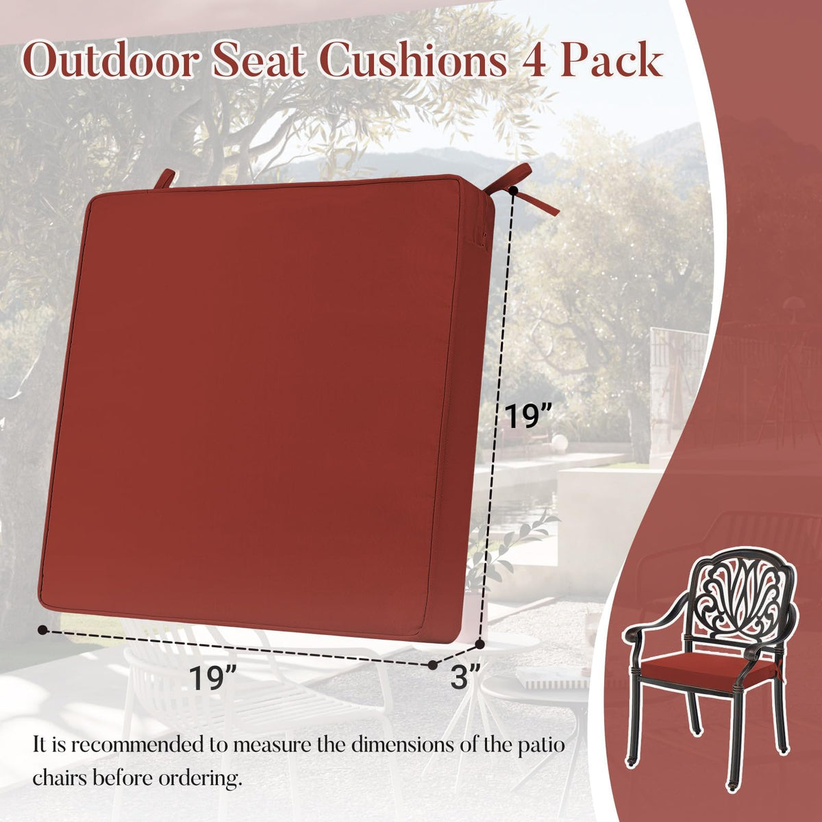 Basic Beyond portable cushions – non-slip straps shown for secure placement