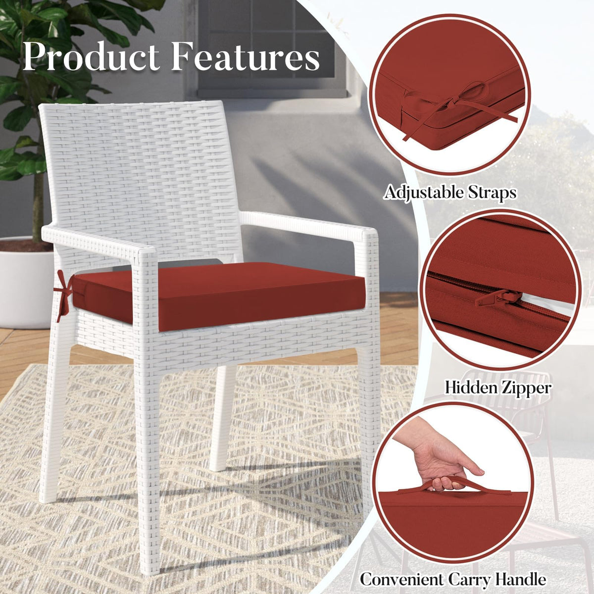 Basic Beyond 19x19 3-inch cushion closeup of rounded corners