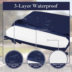 Basic Beyond cushions with carry handle for easy transport and setup.