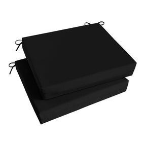 Basic Beyond outdoor chair cushions set 2 in black for comfortable patio seating