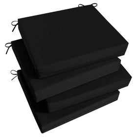 Basic Beyond outdoor chair cushions set 4 front view for comfortable patio seating