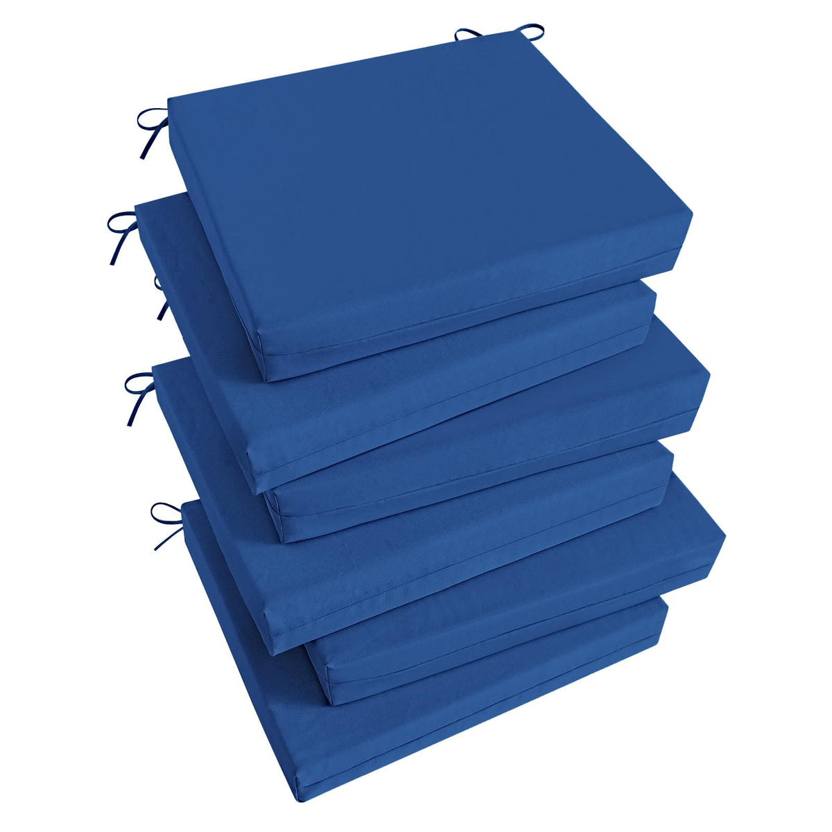 Basic Beyond outdoor chair cushions set of six viewed from top for patio lounging