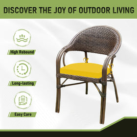 Vibrant yellow adds sunny color to outdoor spaces.