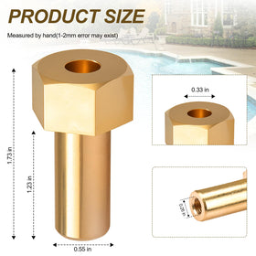Batator brass housing nut detail with precision threading for leak-proof seals.