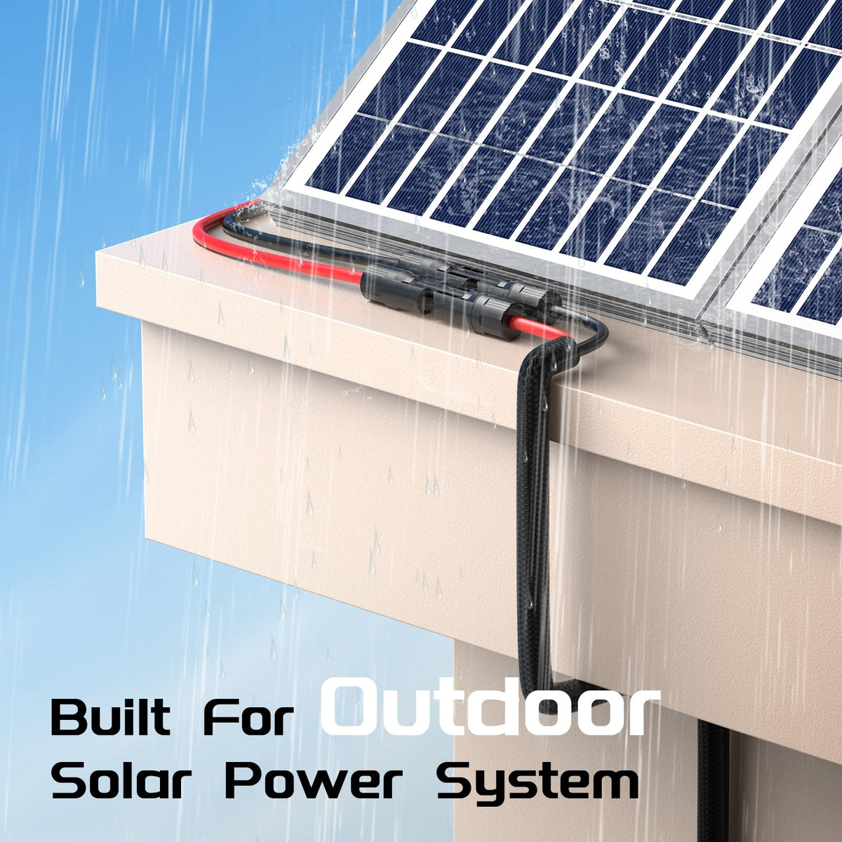 Bateria Power self-locking connectors simplify connecting and disconnecting without tools.