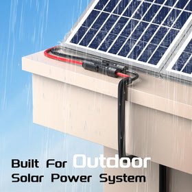Bateria Power self-locking connectors simplify connecting and disconnecting without tools.