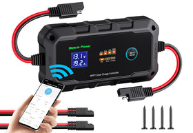 Bateria Power Sunrock 20Pro front view, compact MPPT regulator for 12/24V systems.