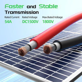 UL94 V-0 flame retardant jacket on Bateria Power solar cable.