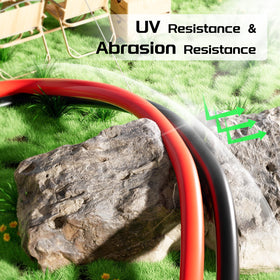 Wide temperature range capability of Bateria Power 10 AWG cable.