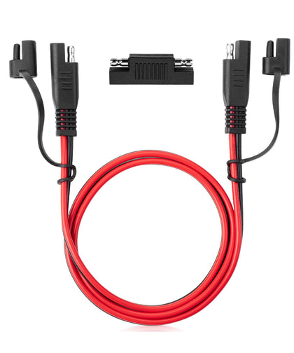 Bates Choice SAE extension cable, 3 ft, for reliable DC power transfer.