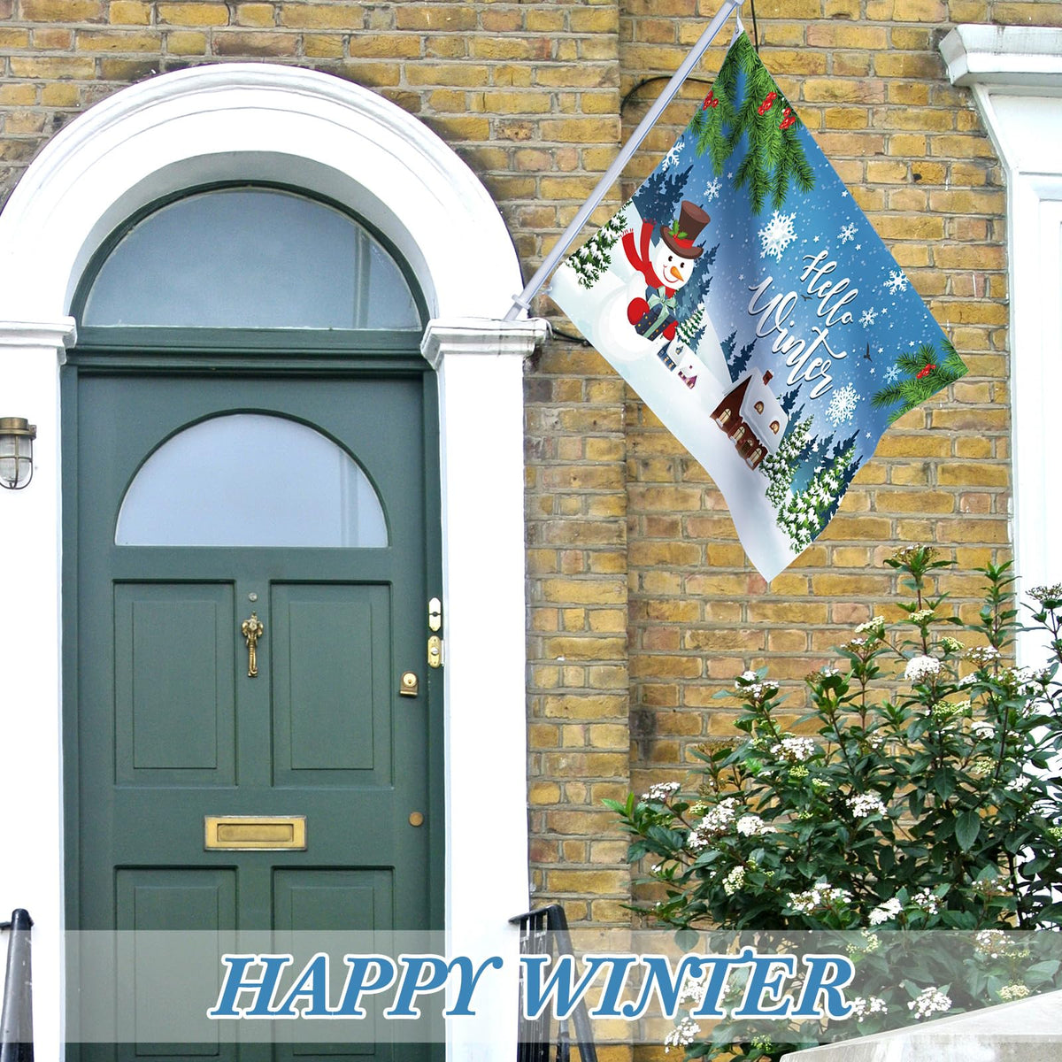 Batiyeer double sided yard flag ensures visibility from both sides.
