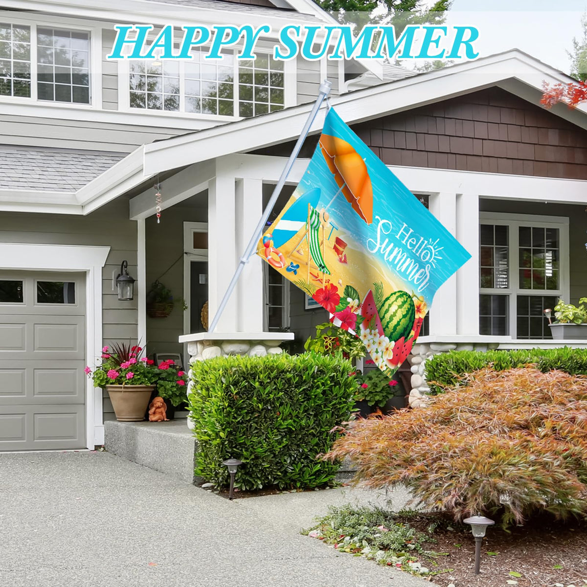 Batiyeer versatile seasonal yard flag set for year round decoration.