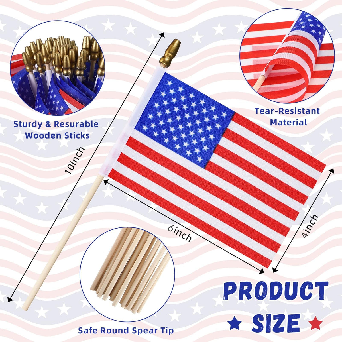 Batiyeer wooden stick is sturdy for outdoor events.