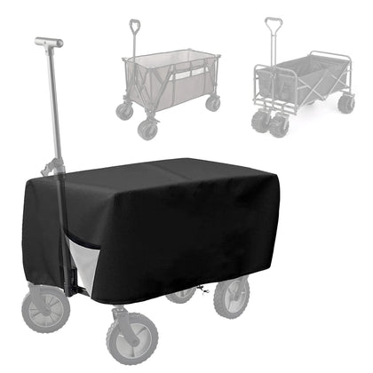 BATTIPAW wagon cover on a folding cart protecting from rain and dust