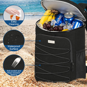 BAVGRED Cooler Backpack ergonomic shoulder straps for comfortable all-day wear.