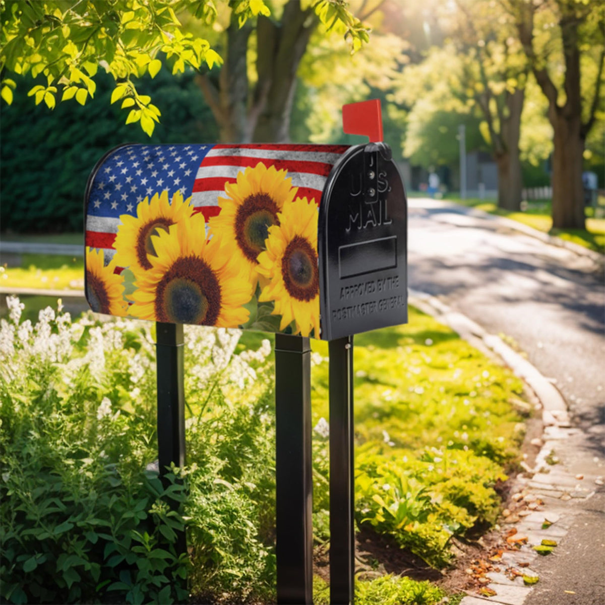 Bawnhaw 22x18-inch mailbox wrap fits standard boxes for a seamless look