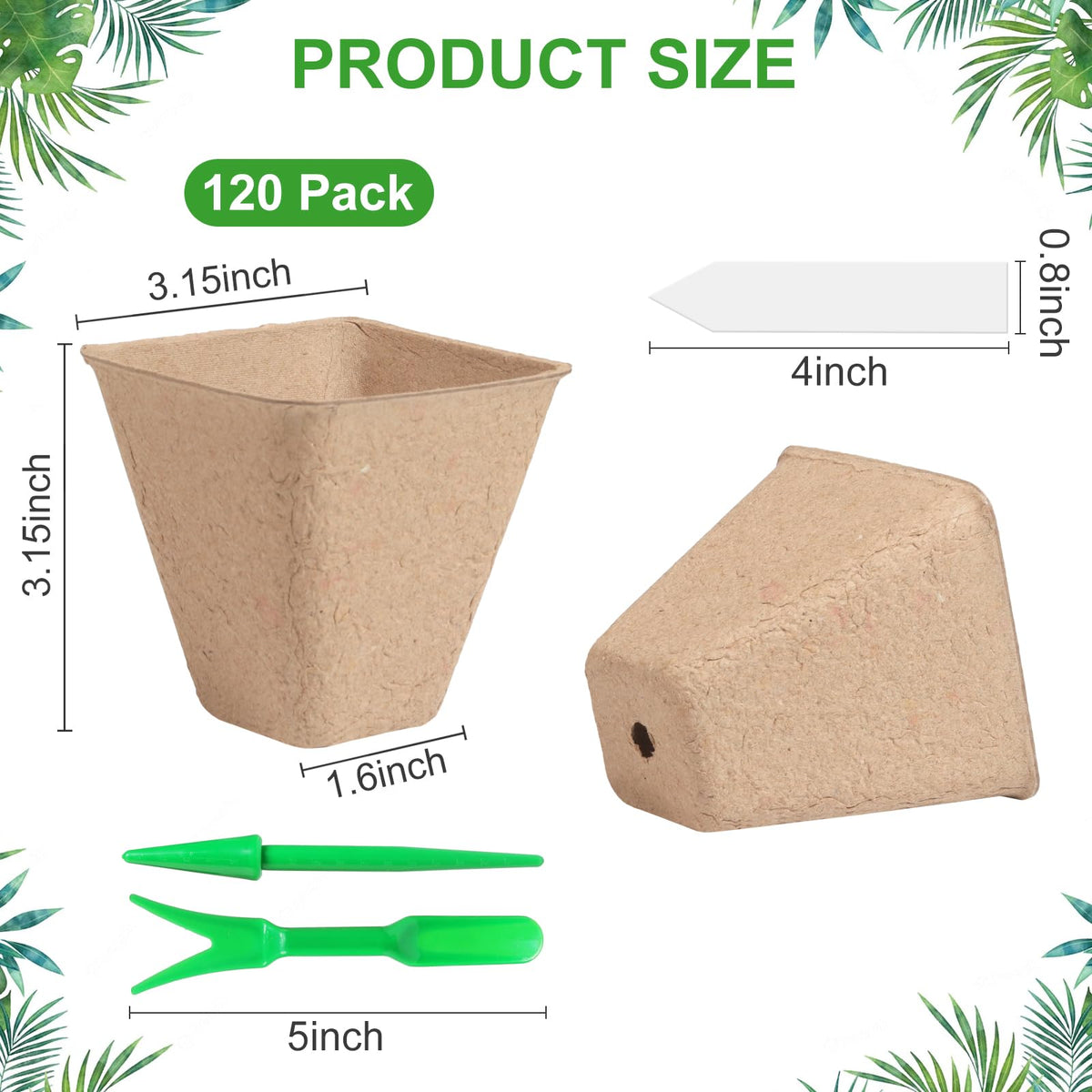 Baxrou seed-starting pots with drainage holes showing moisture control for healthy roots.