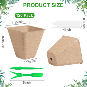 Baxrou seed-starting pots with drainage holes showing moisture control for healthy roots.