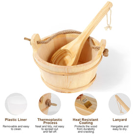 Bayisam bucket liner inside keeps cleaning easy and leak-free.