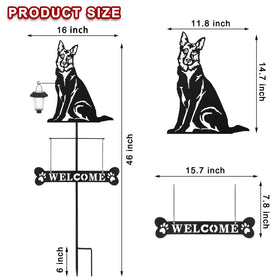 Bayn durable metal yard stake with black coating stands sturdy in sun and rain.