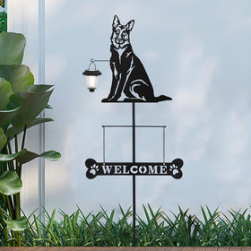 Bayn german shepherd welcome sign makes a thoughtful gift for dog lovers.