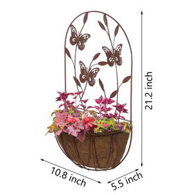 BAYN natural patina wall planter complements any decor and color scheme.