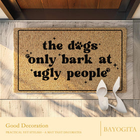 BAYOGITA patterned entryway mat enhances decor while catching dirt.