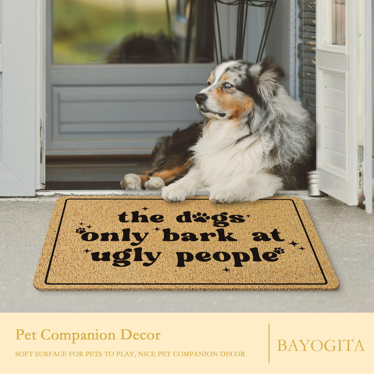 BAYOGITA waterproof anti-slip mat keeps floors dry and safe.