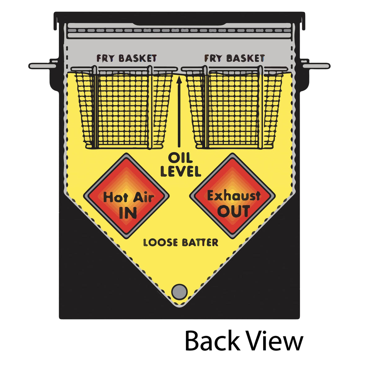 Bayou Classic 700-725 48-in stainless hose provides flexible LPG connection