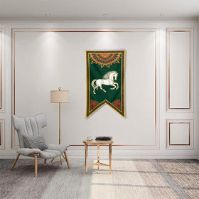 Bayyon Rohan flag features metal grommets for easy hanging