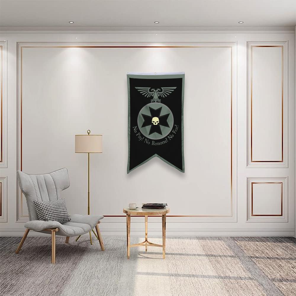 Bayyon Black Templars banner ideal for dorm, office, or outdoor tailgating use