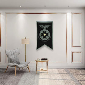 Bayyon Black Templars banner ideal for dorm, office, or outdoor tailgating use