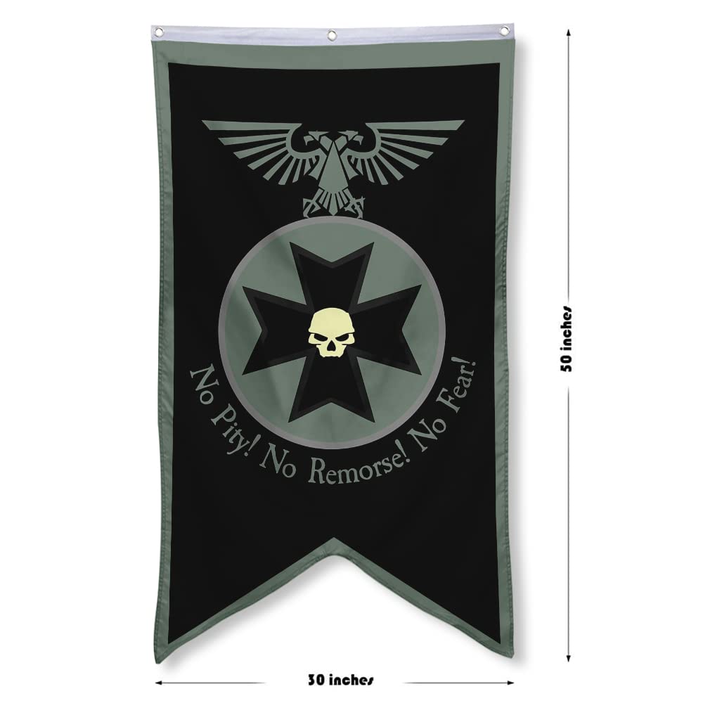 Bayyon Black Templars banner close-up showing vibrant print for crisp colors